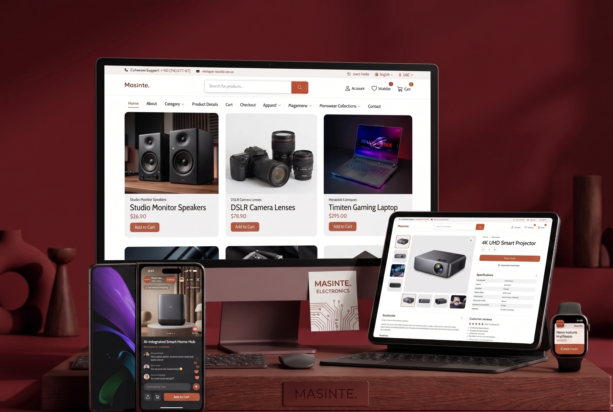 Masinte electronics storefront